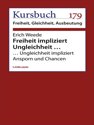 cover image of Freiheit impliziert Ungleichheit